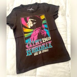 Calling Electric Ladies!! Jimi Hendrix short sleeve band tee size small